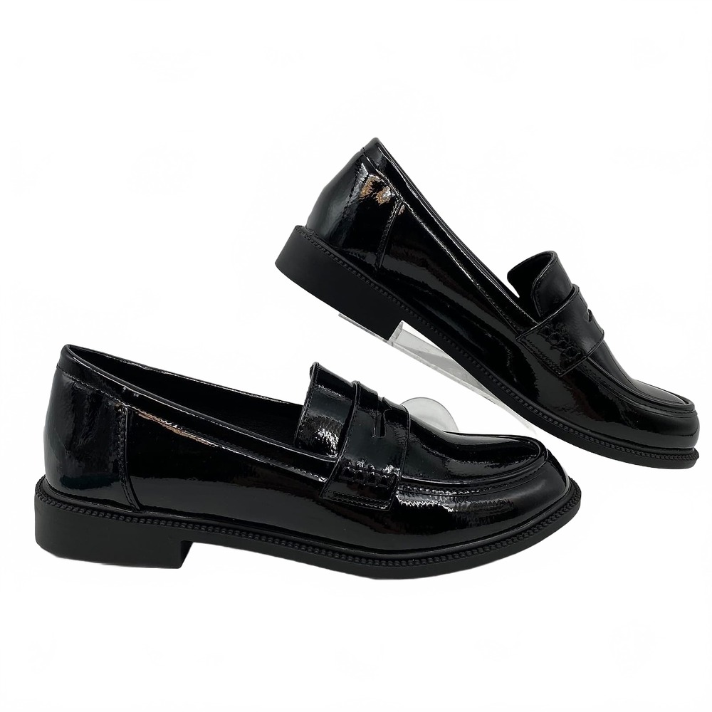 Bonnibel Black Patent Loafers | Women’s Size 9 Faux Leather